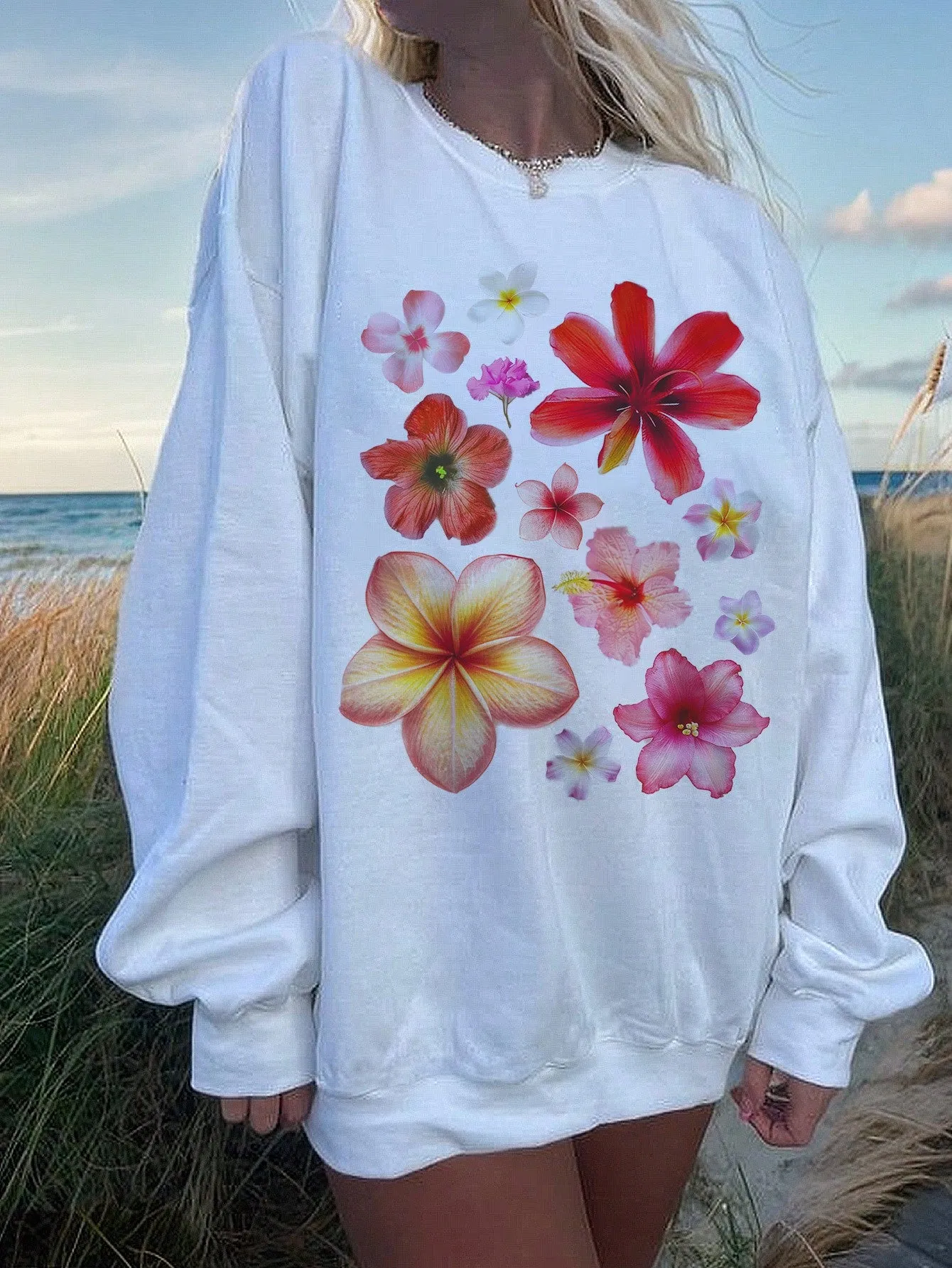 4th of July Celebrations: Patriotic American Flag Sweatshirt for Women
