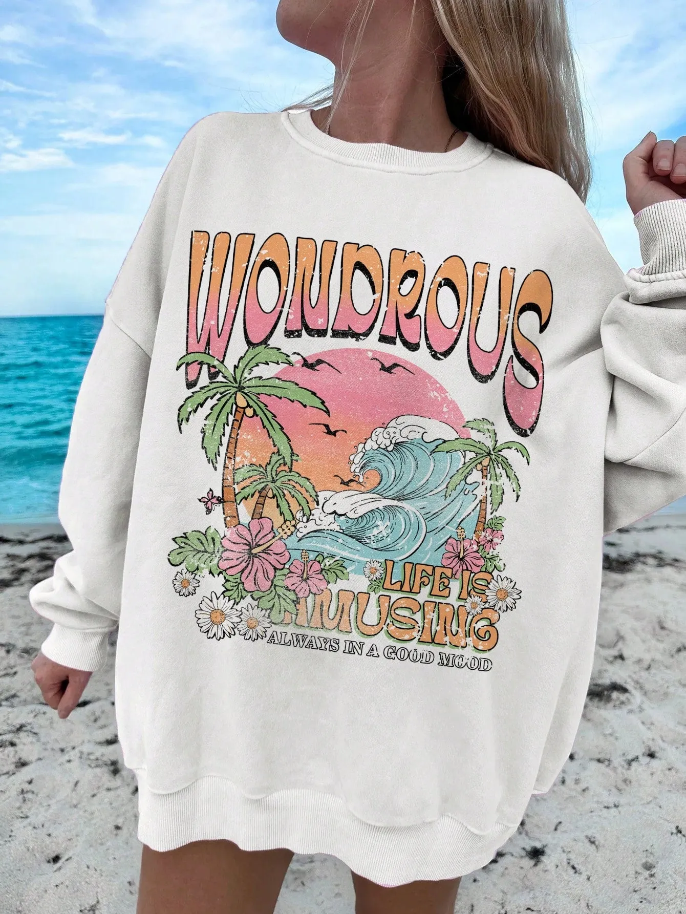 4th of July Celebrations: Patriotic American Flag Sweatshirt for Women