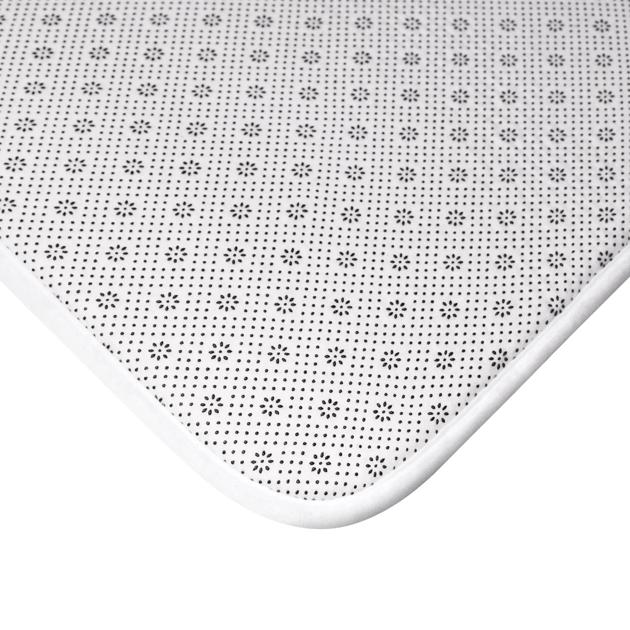 Abstract Bath Mat, Kitchen Mat | Forest Hunger Green, Pink Beige Mat