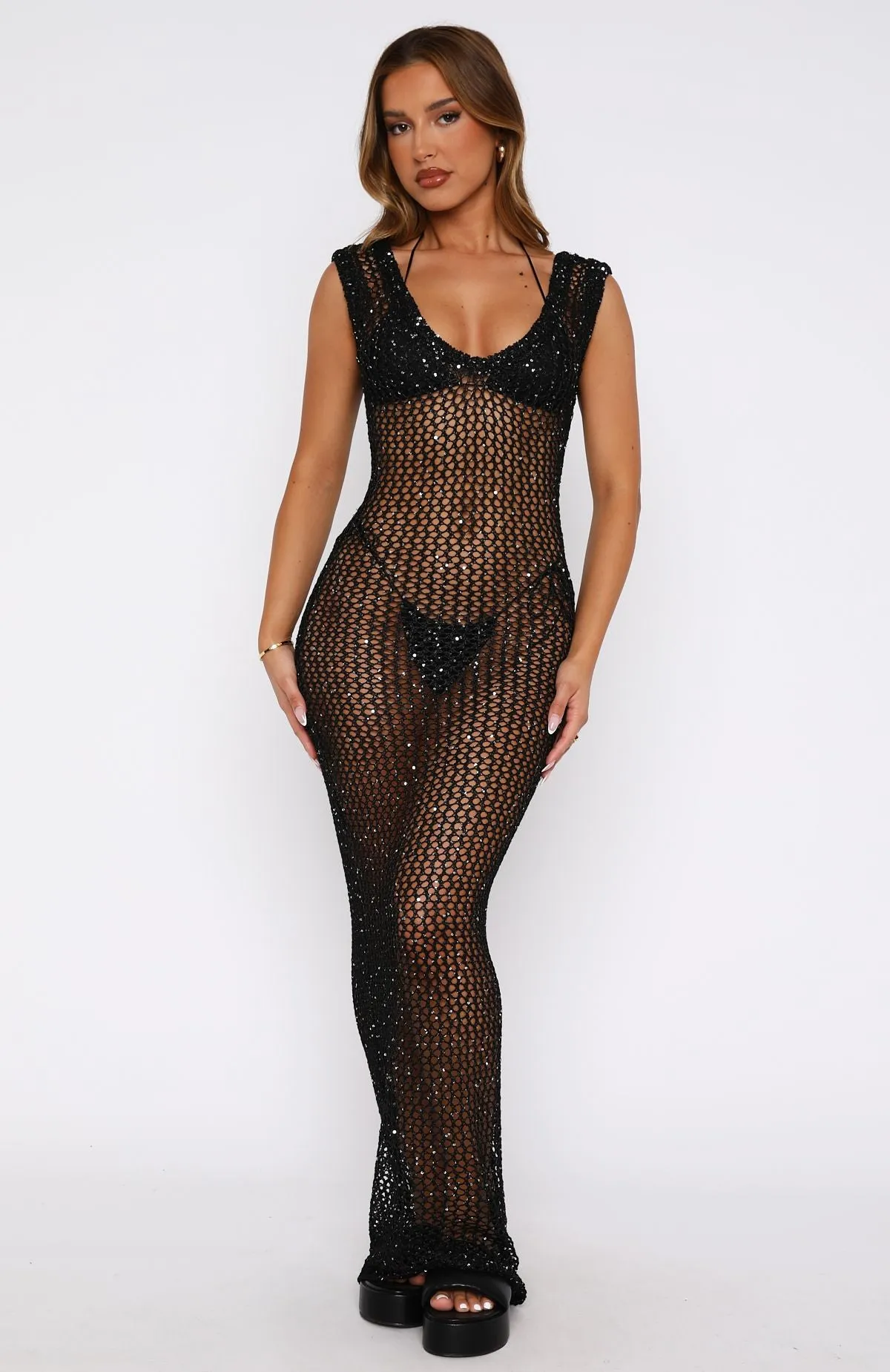 Angel Eyes Maxi Dress Black