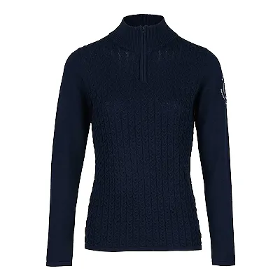 B Vertigo Ruth Knitted Pullover with Front Zipper
