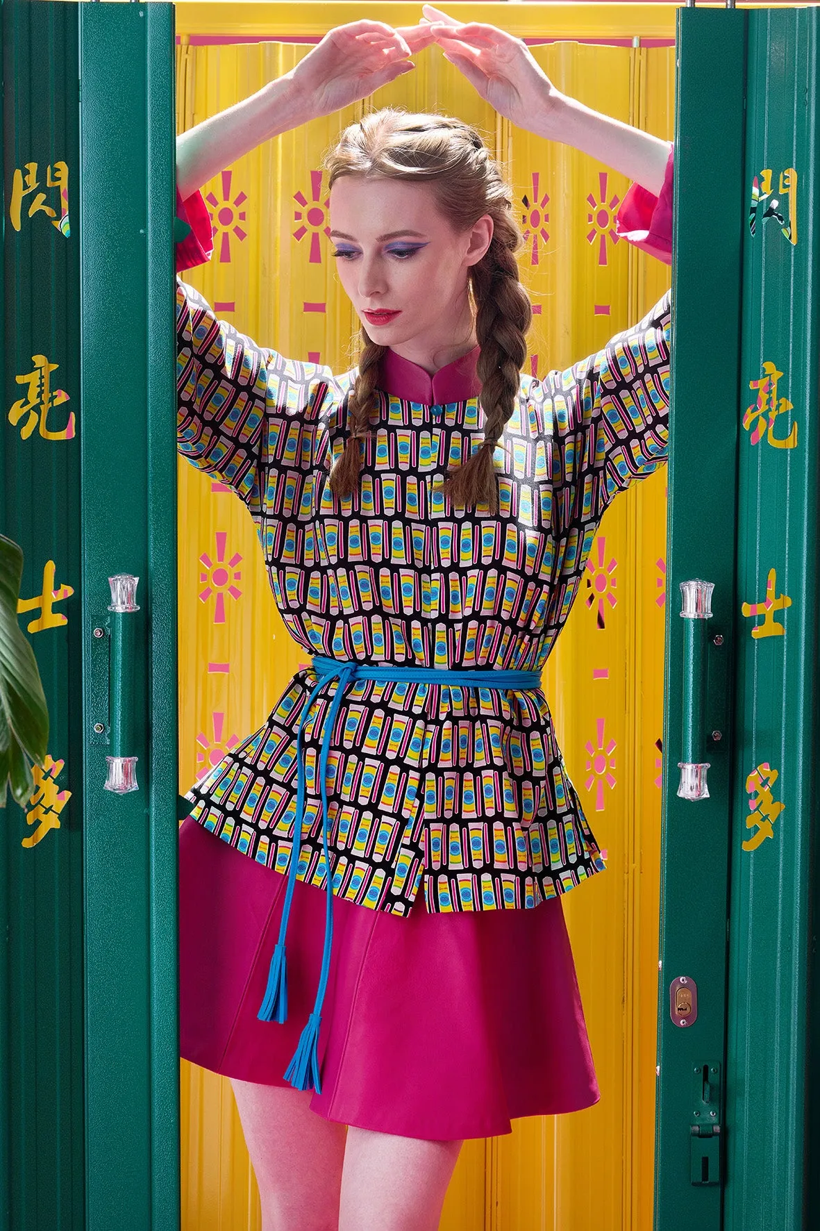 【BUBBLE MAGIC】100% Silk Mini Tang Jacket (香港士多) (吹波膠)