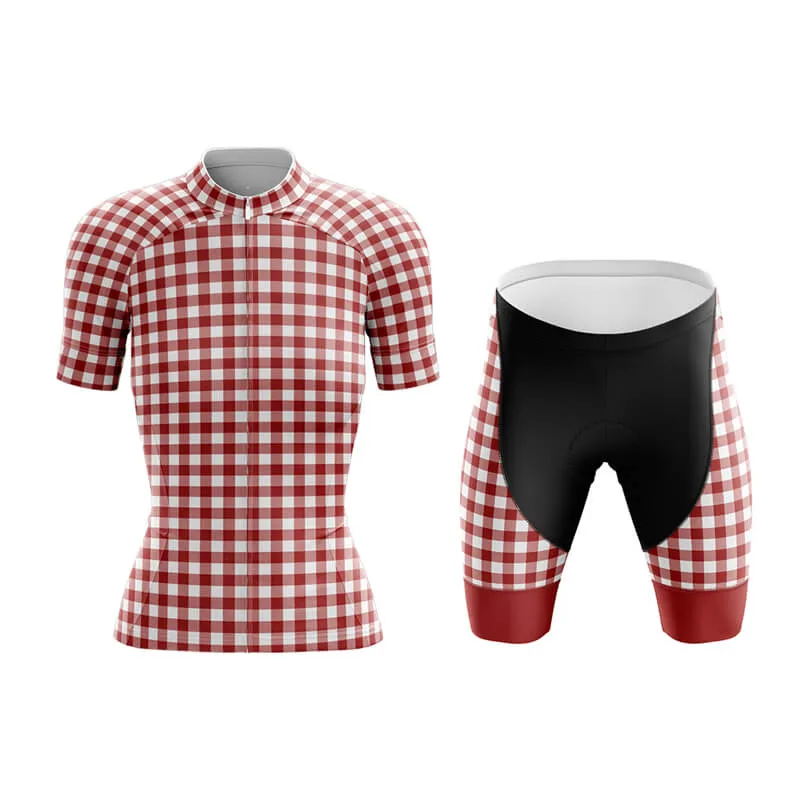 Checkered (Red) Club Cycling Kit