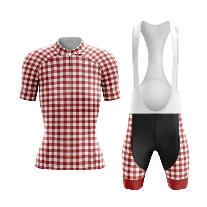 Checkered (Red) Club Cycling Kit