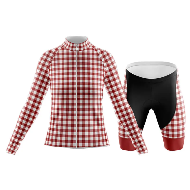 Checkered (Red) Club Cycling Kit