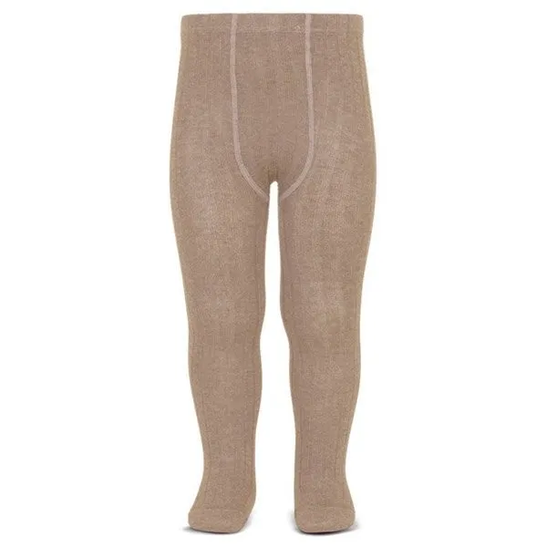 Cóndor Tights Wool Rib Beige