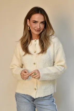 Cosy knitted vest - Ecru