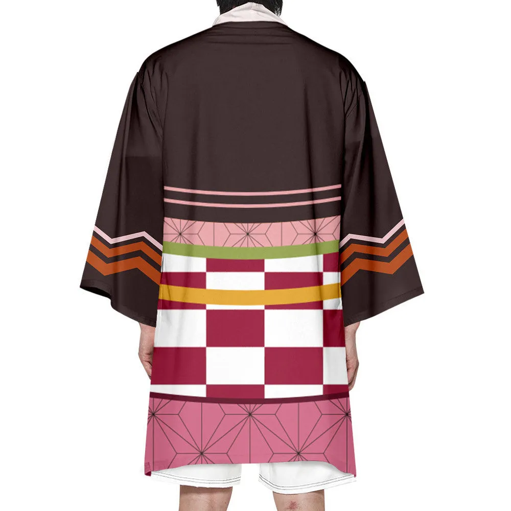 Demon Slayer - Kimetsu no Yaiba - Nezuko Kamado Haori kimono Jacket - LONG VERSION - Cosplay