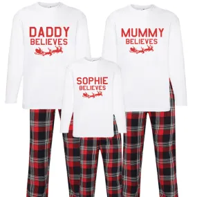 Family Believes Christmas Yuletide Long-Sleeve Tee Pyjamas