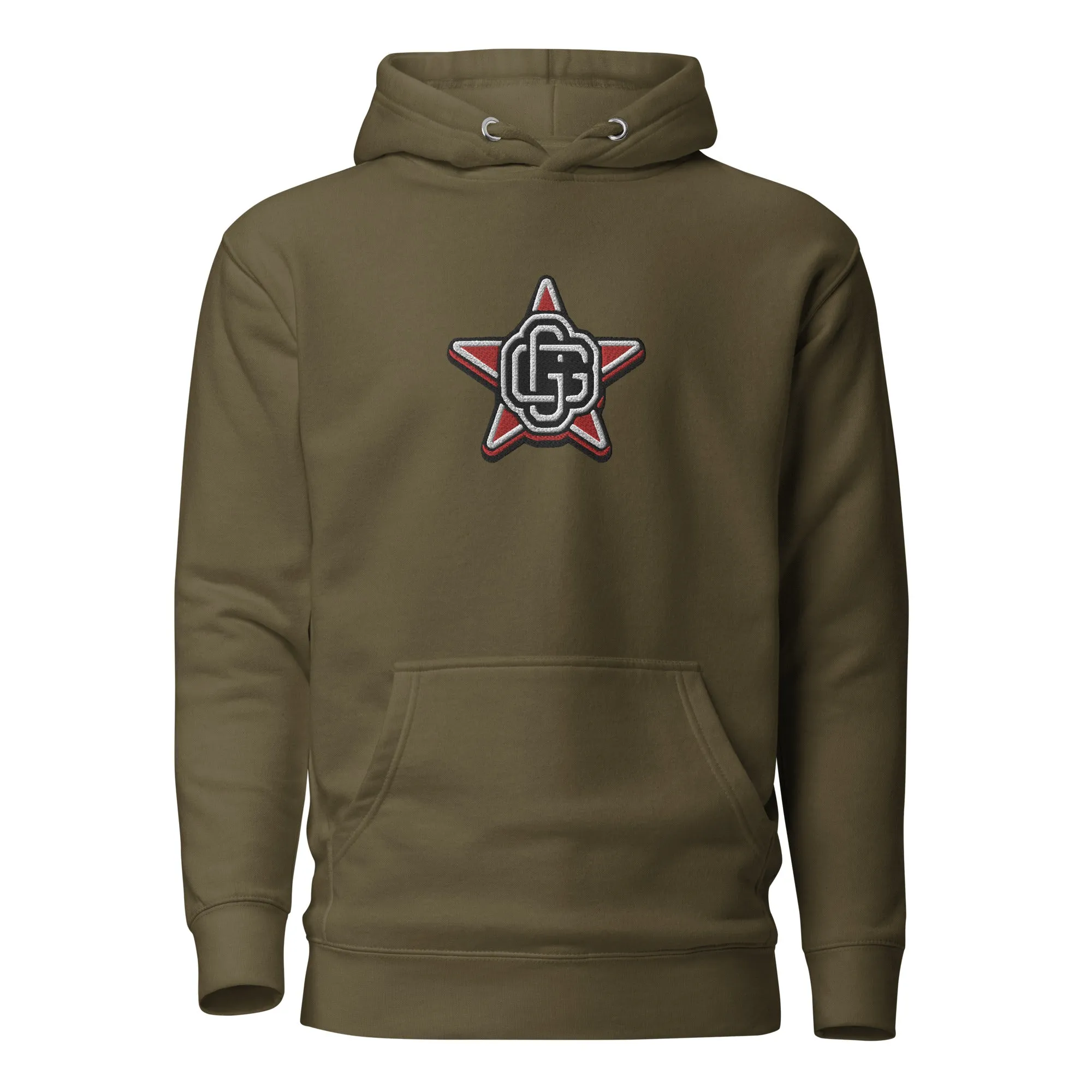 Gorilla Star Unisex Embroidered Pullover Hoodie - Urban Streetwear Apparel