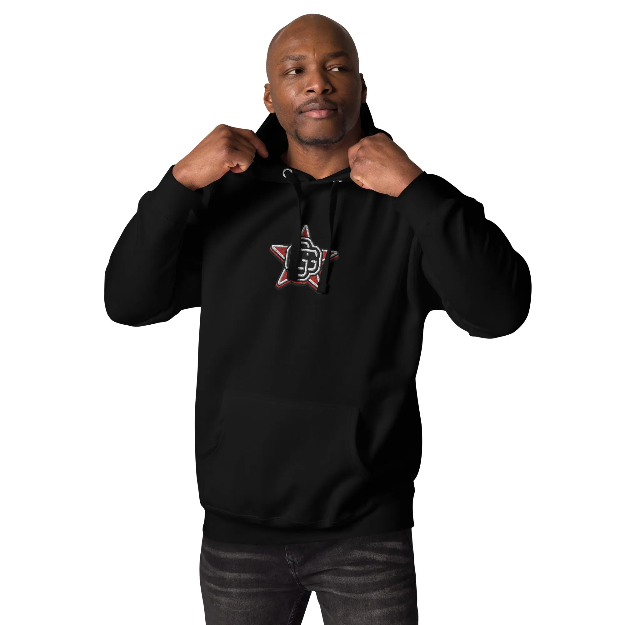 Gorilla Star Unisex Embroidered Pullover Hoodie - Urban Streetwear Apparel