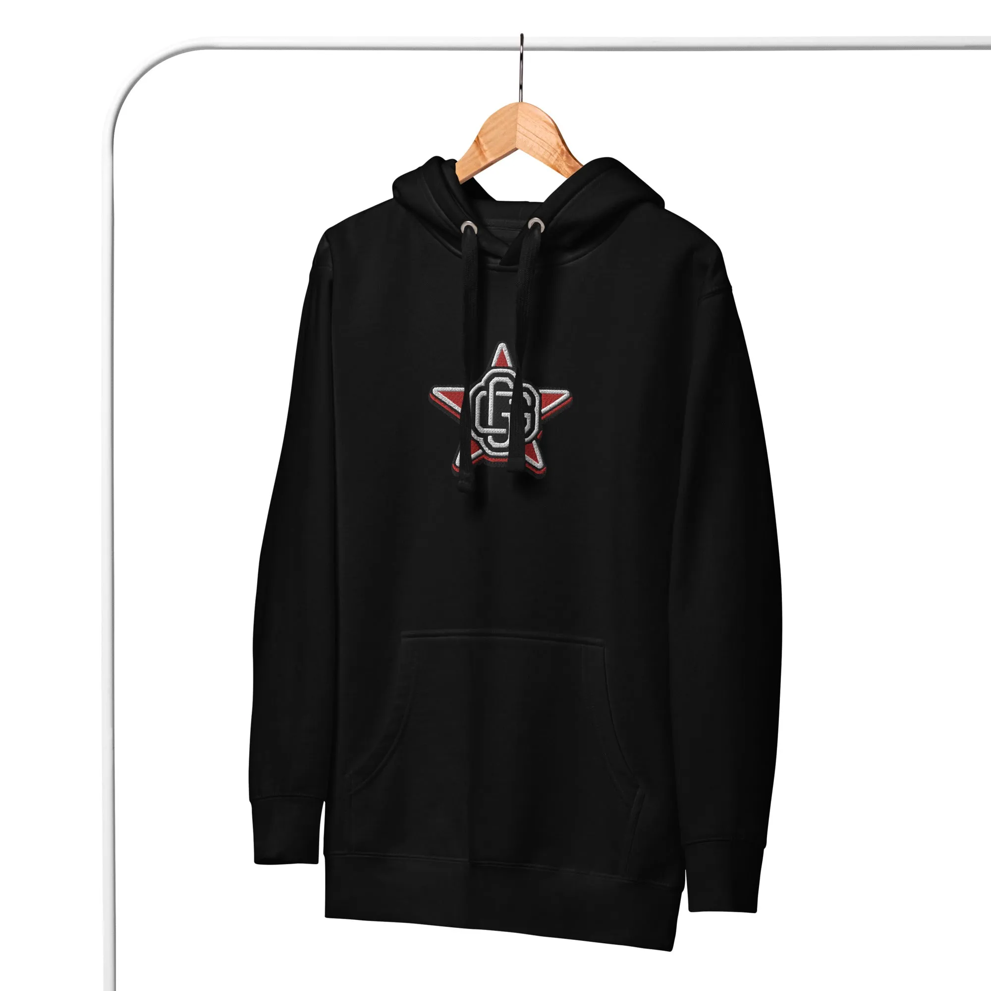 Gorilla Star Unisex Embroidered Pullover Hoodie - Urban Streetwear Apparel