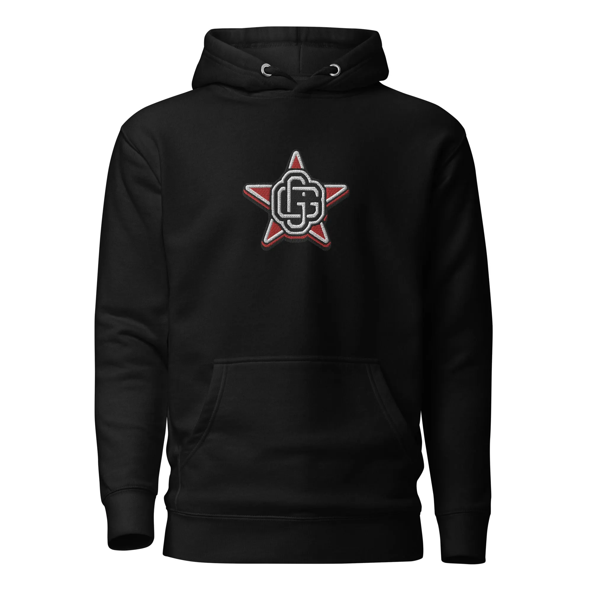 Gorilla Star Unisex Embroidered Pullover Hoodie - Urban Streetwear Apparel