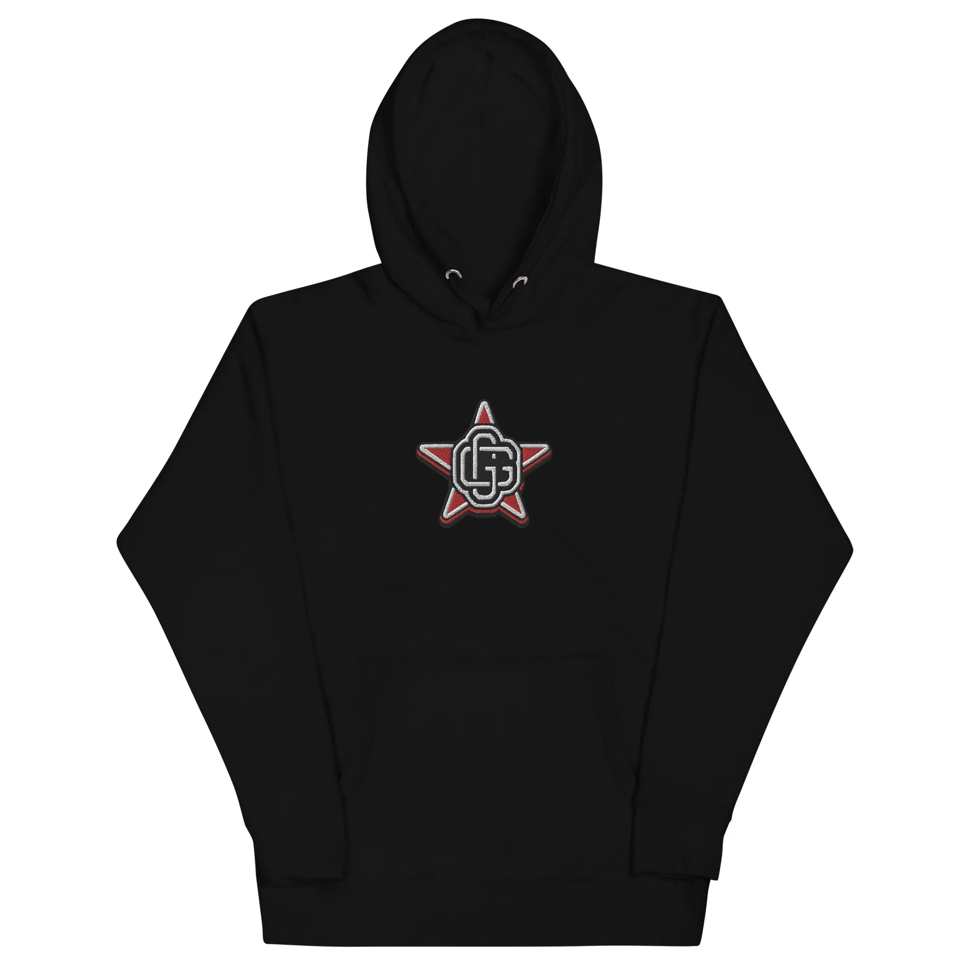 Gorilla Star Unisex Embroidered Pullover Hoodie - Urban Streetwear Apparel