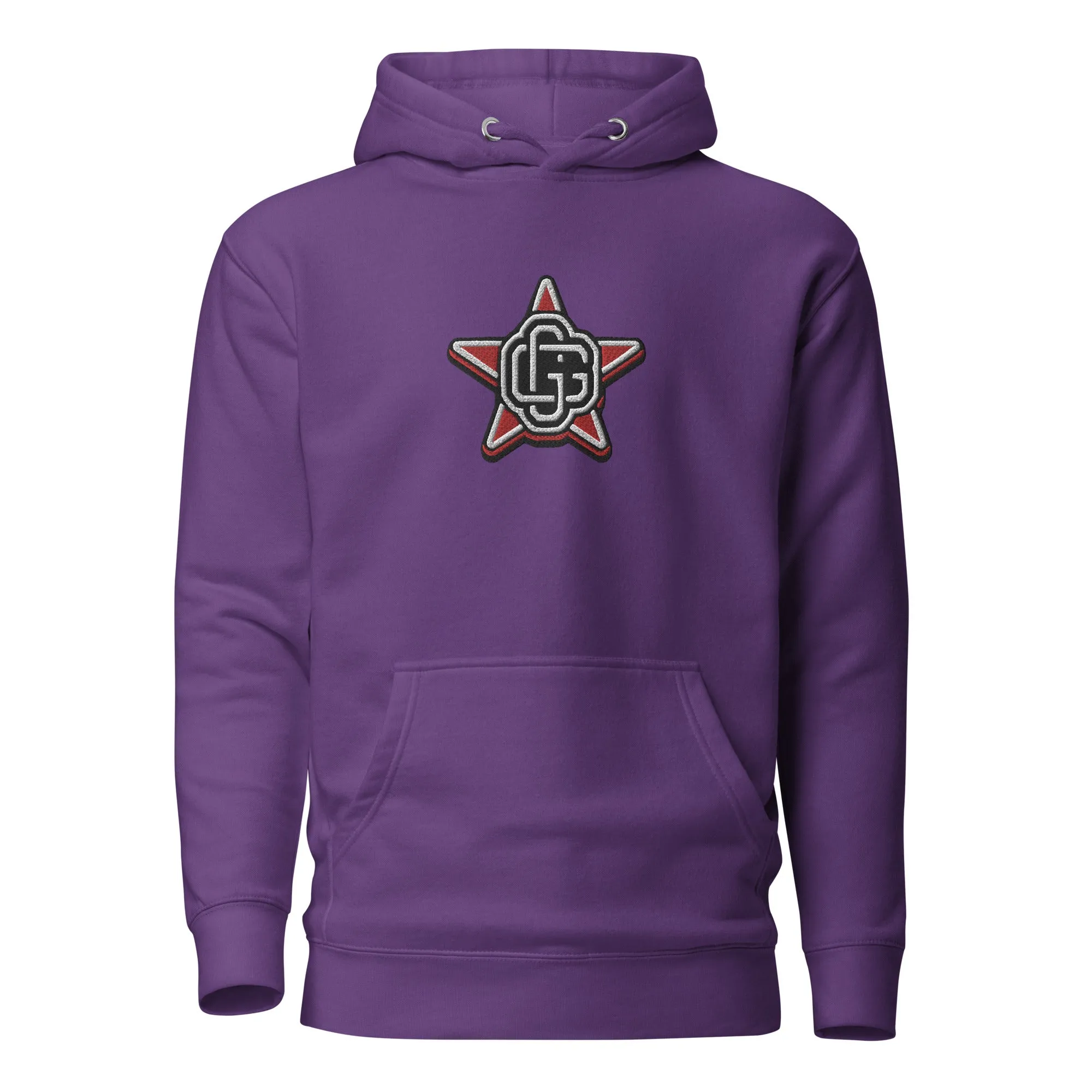 Gorilla Star Unisex Embroidered Pullover Hoodie - Urban Streetwear Apparel