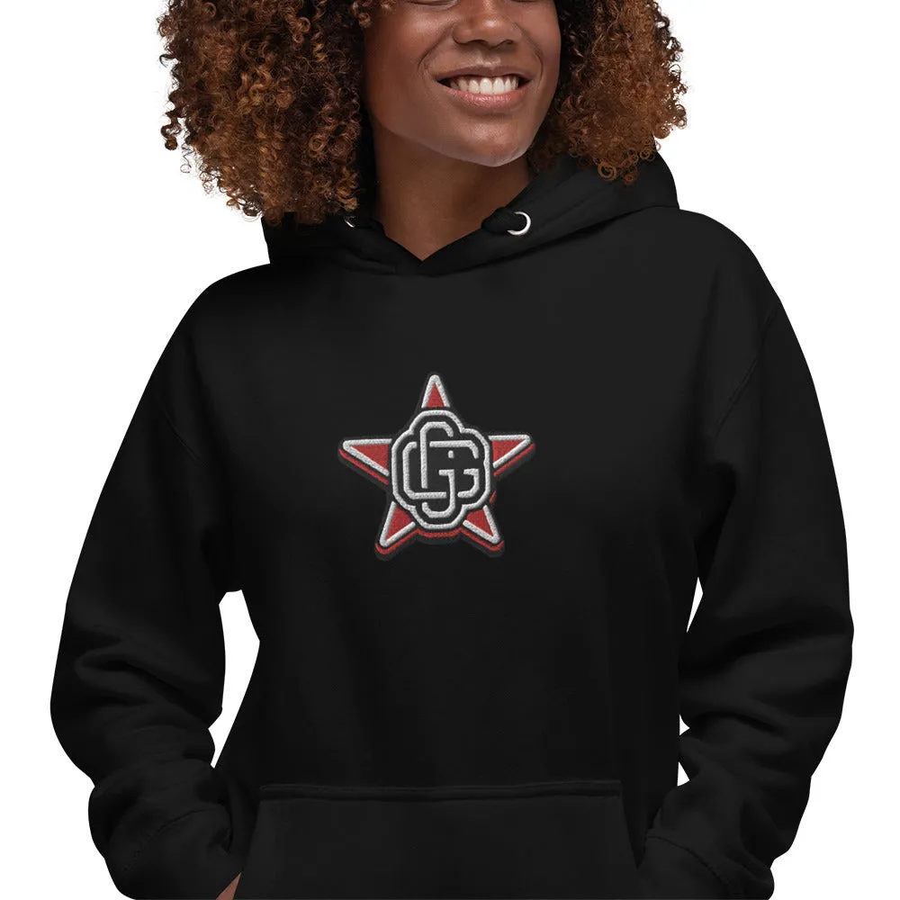 Gorilla Star Unisex Embroidered Pullover Hoodie - Urban Streetwear Apparel