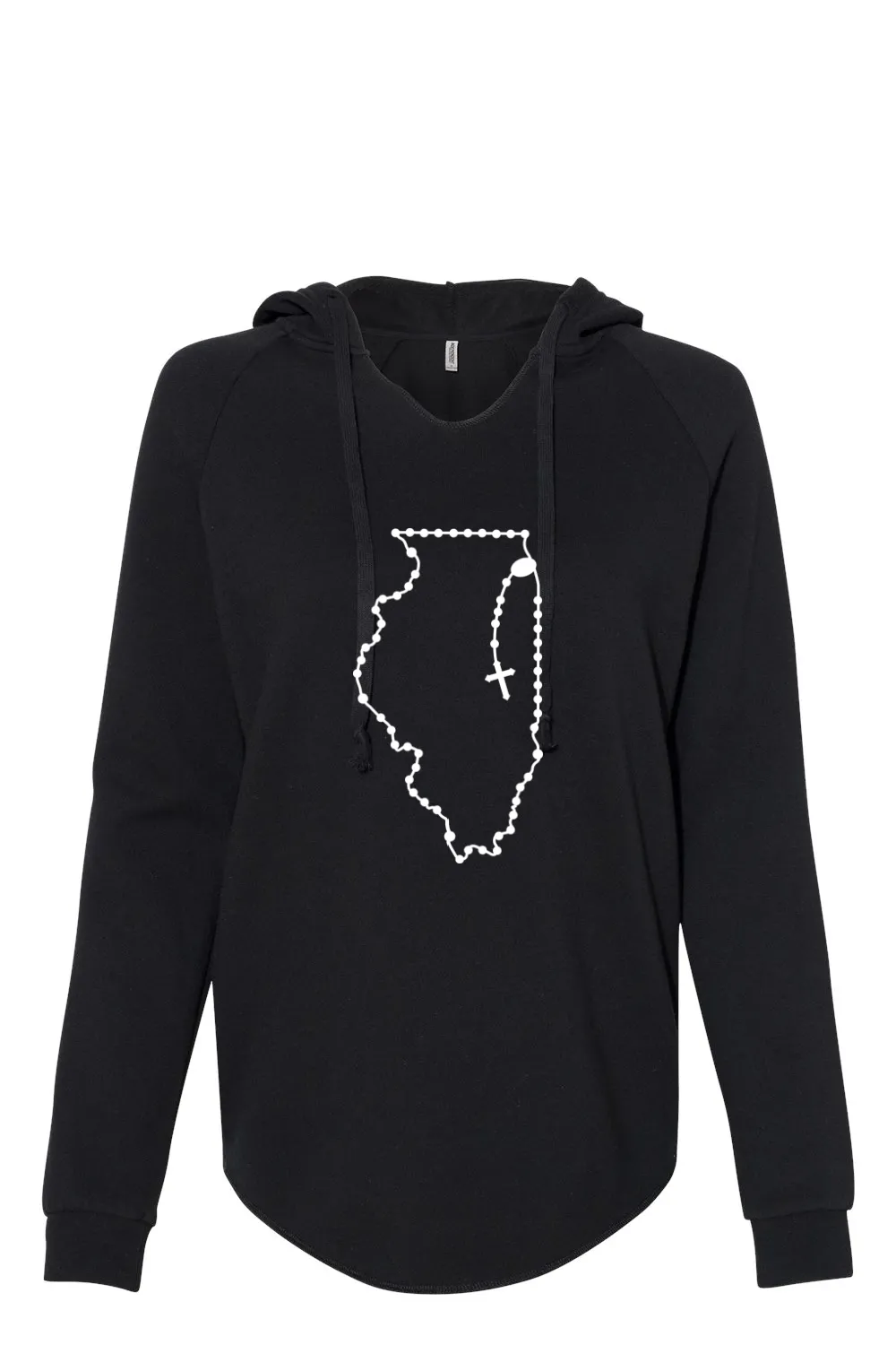 Illinois Catholic Rosary Drop Hoodie