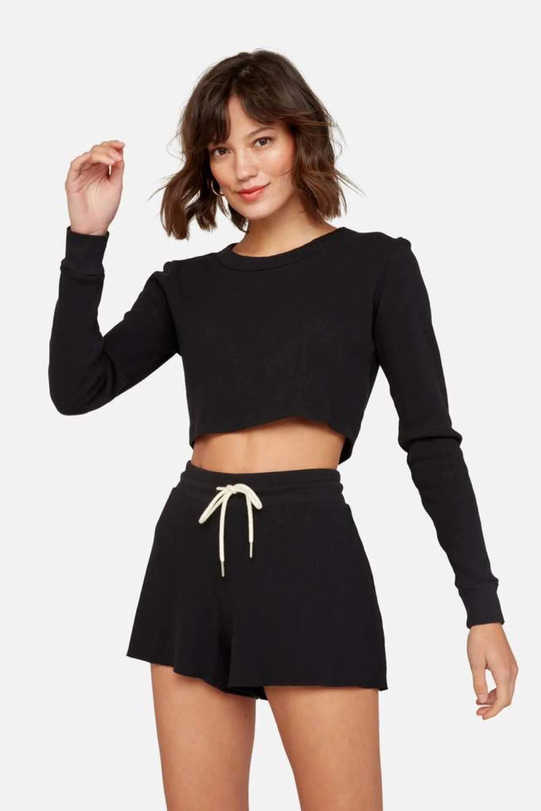 Jet Black Lincoln Thermal Shorts