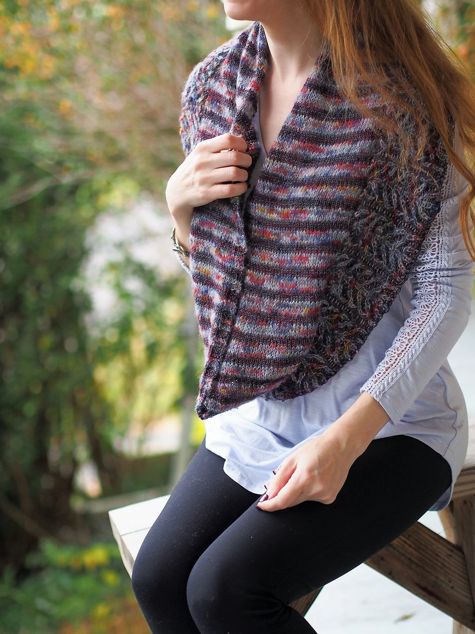 Kedging Cowl Knitting Pattern Lace and Fingering Weight