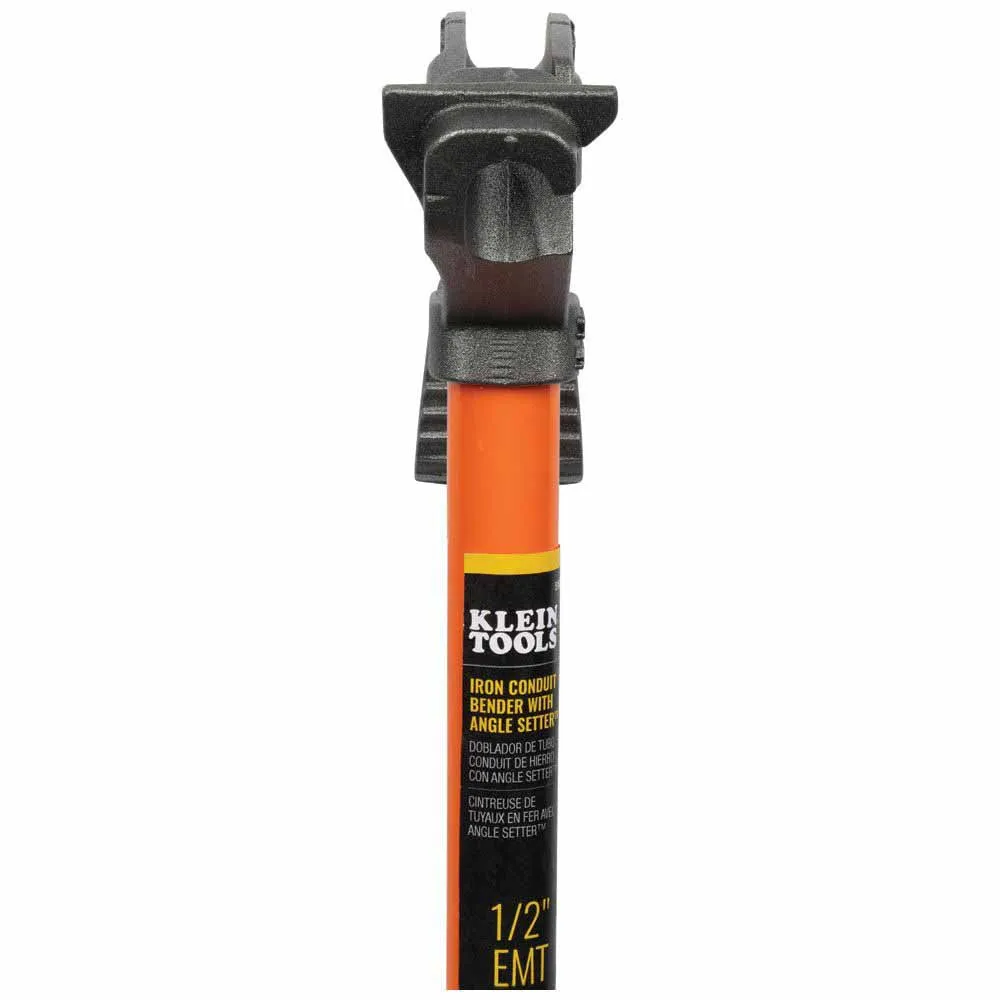 Klein 51604 Iron Conduit Bender 3/4" EMT with Angle Setter