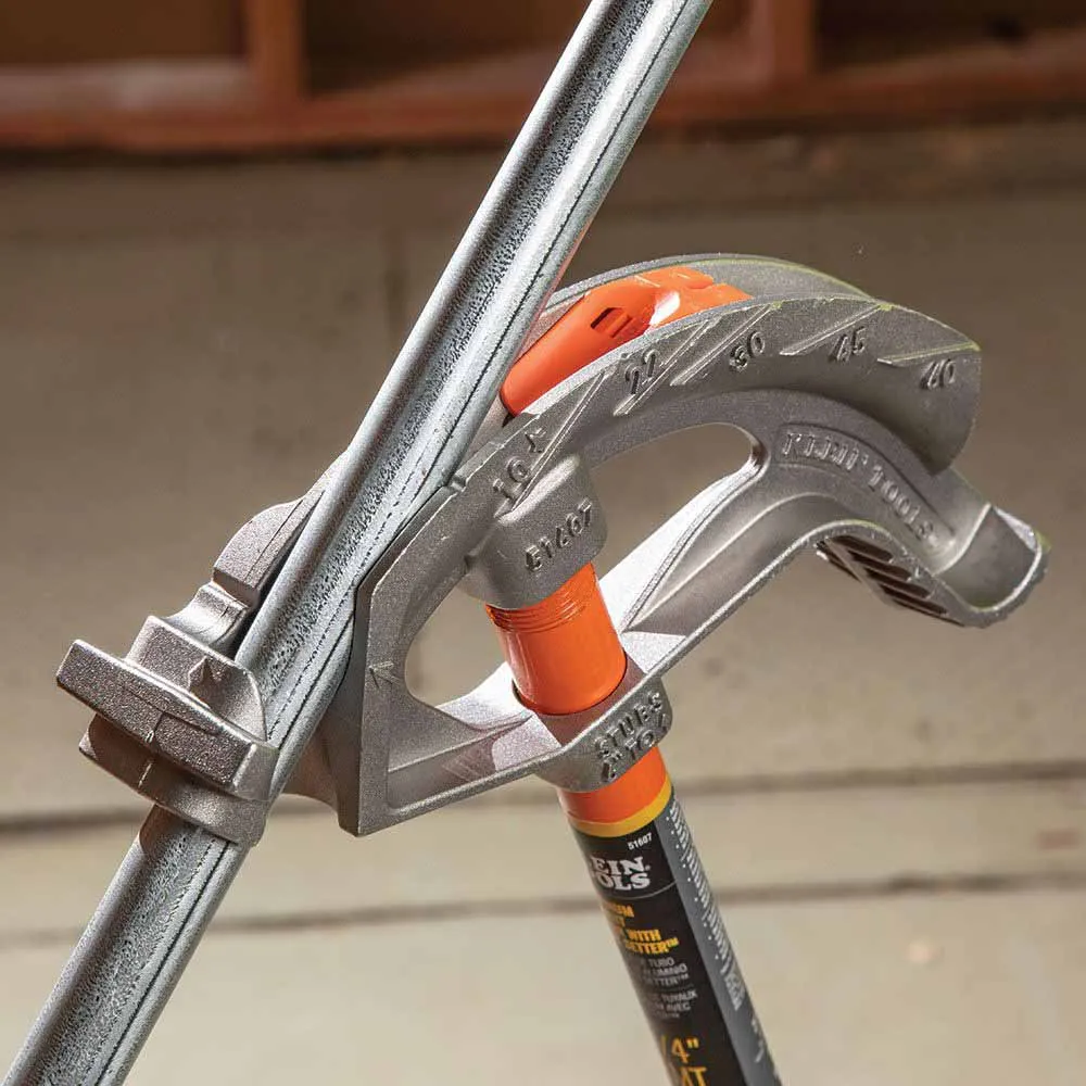 Klein 51604 Iron Conduit Bender 3/4" EMT with Angle Setter