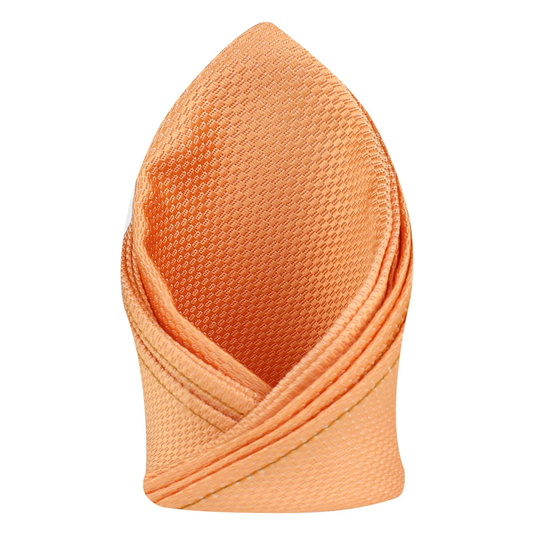 Kovove The Self Dash Line Orange Pocket Square For Men