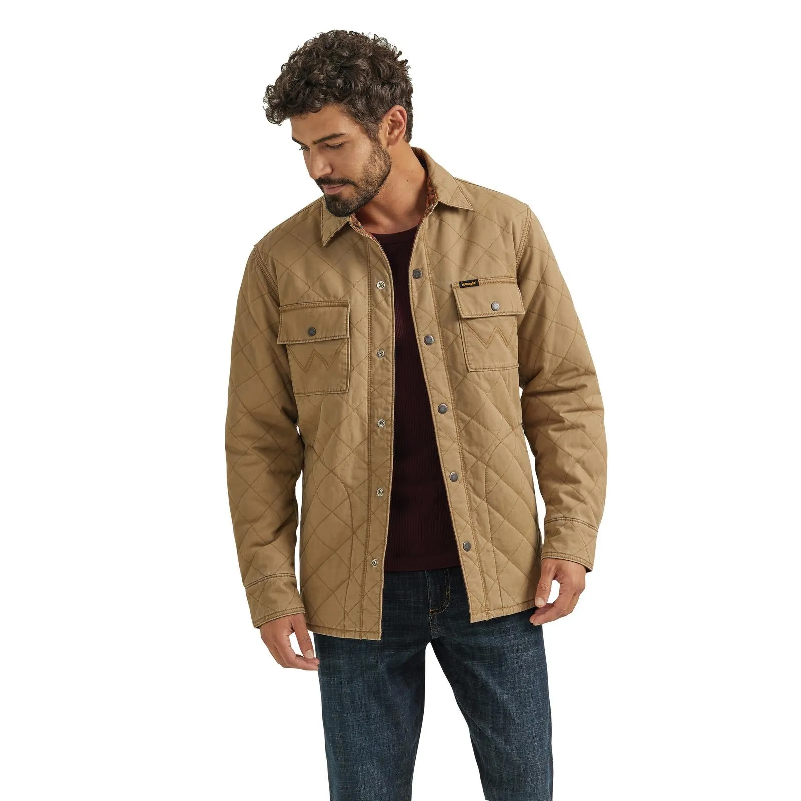 Men's Wrangler® Orange Clay Reversible Shacket 112353398
