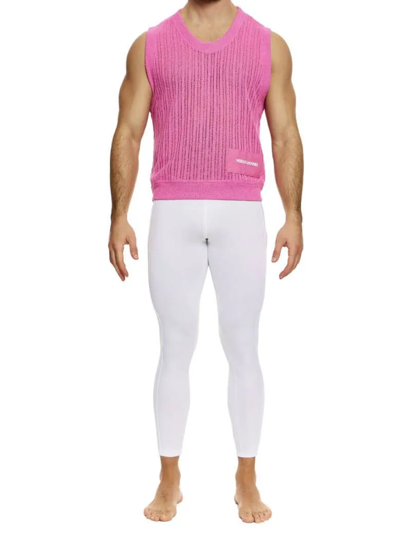 MODUS VIVENDI Crochet Tank Top: Scoop Neck, Striped Knit