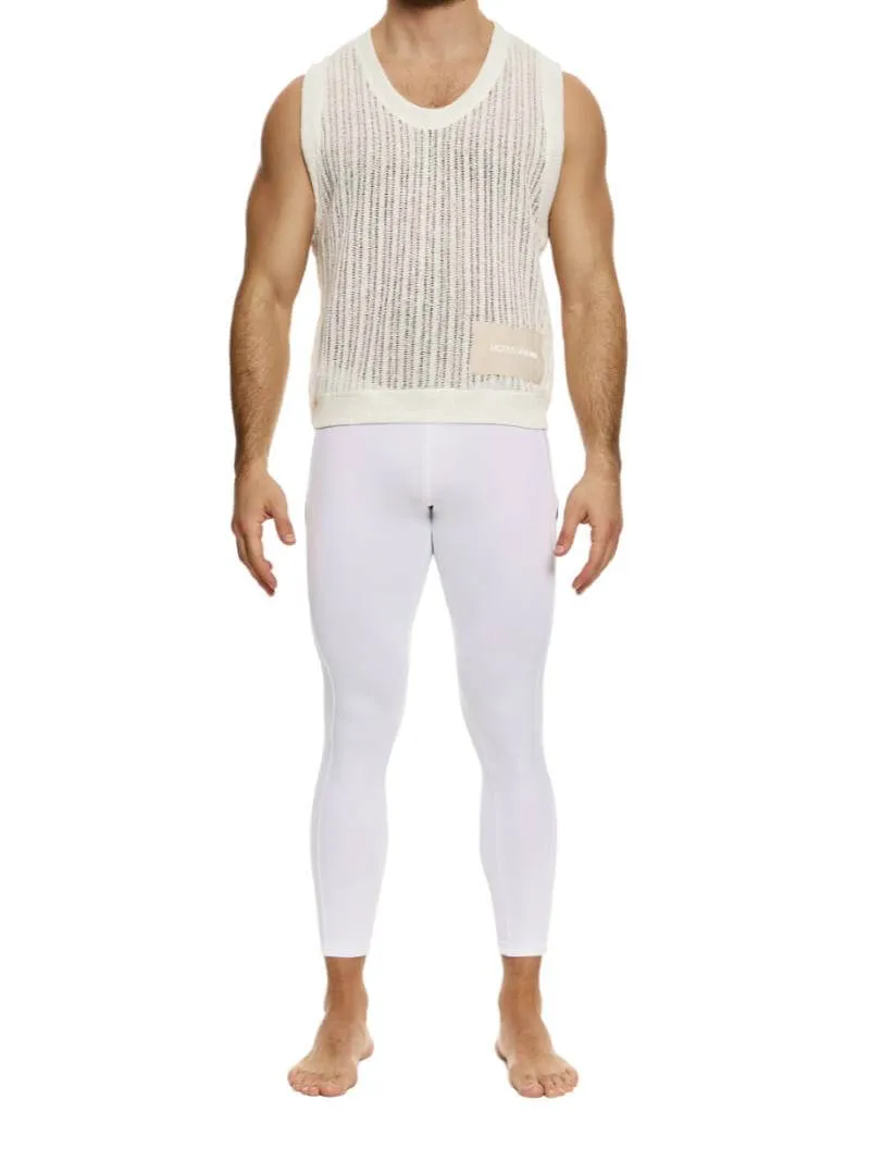 MODUS VIVENDI Crochet Tank Top: Scoop Neck, Striped Knit