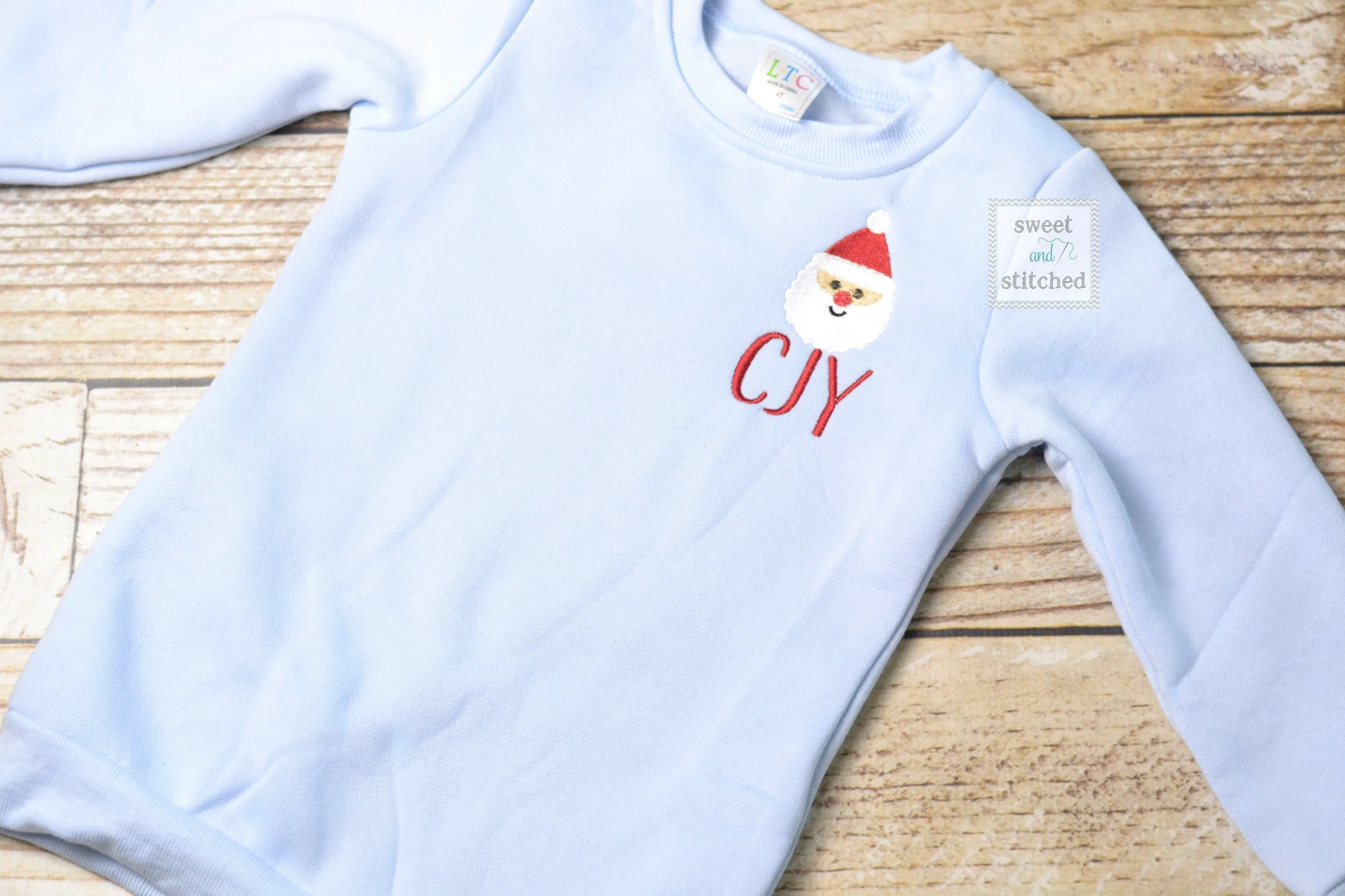 Monogrammed Christmas sweater, Christmas sweatshirt, boys monogrammed sweatshirts, Christmas outfit, Christmas jacket, santa outfit