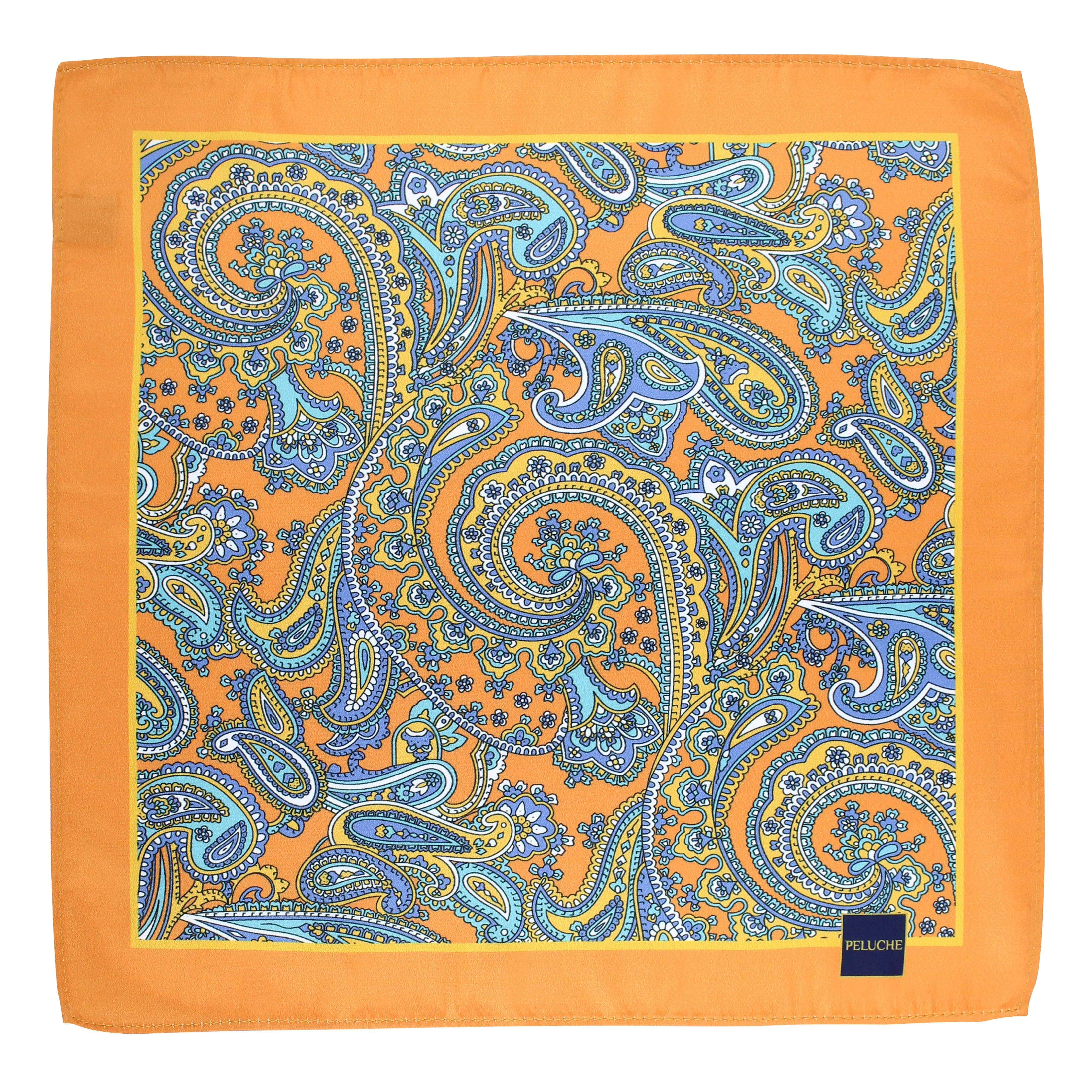 Peluche Paisley Pattern Pocket Square For Men