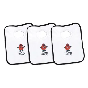 Personalized Syracuse Orange Otto 3-Pack Bibs