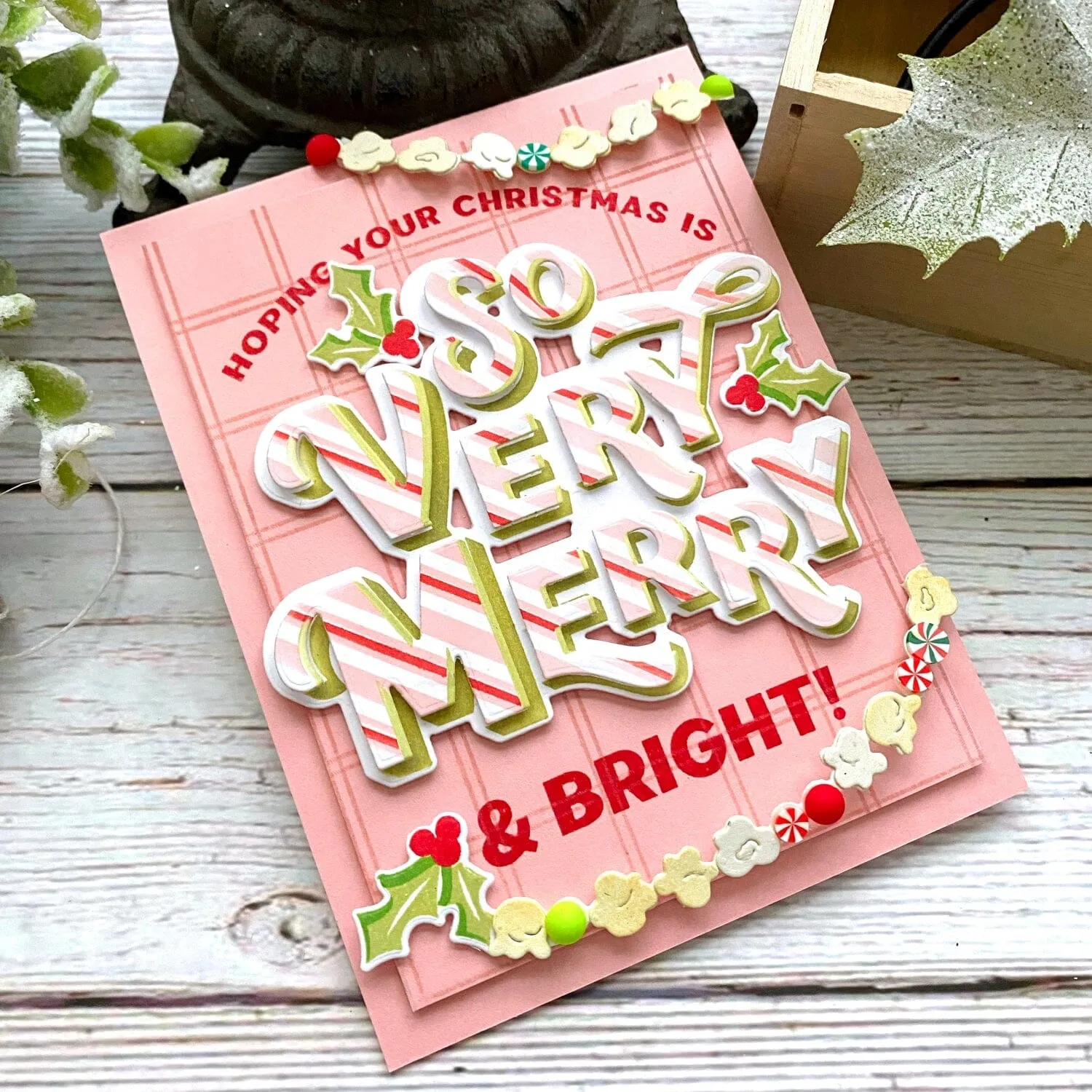 Plaid Tidings: Very Merry Stencil