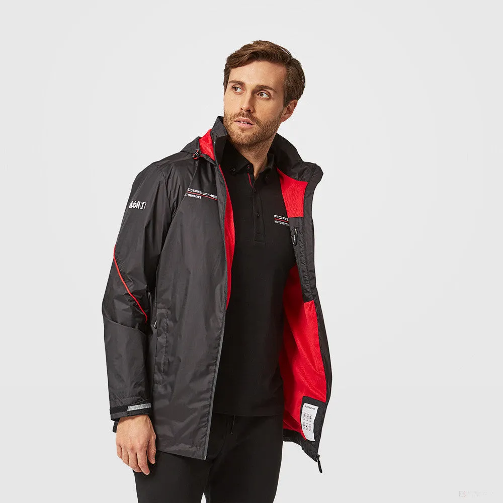 Porsche Team Rain Jacket, Black, 2022