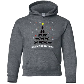 Stylish Meowy Christmas Pullover Christmas Hoodie for The Youth