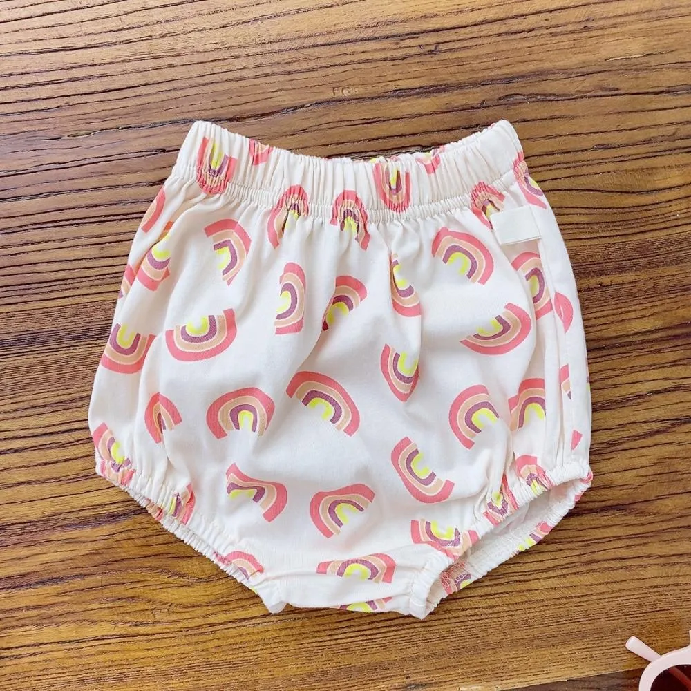 Summer Baby Cotton Rainbow Vest Suit Wholesale Baby Clothes