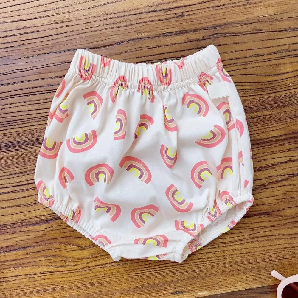 Summer Baby Cotton Rainbow Vest Suit Wholesale Baby Clothes