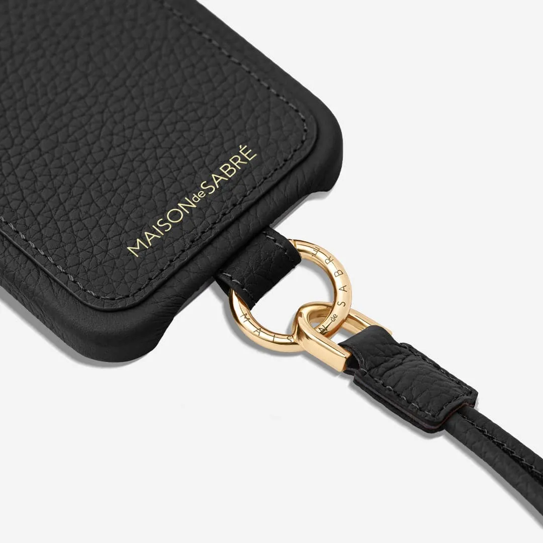 The Sling Phone Case iPhone 15 - Black Caviar