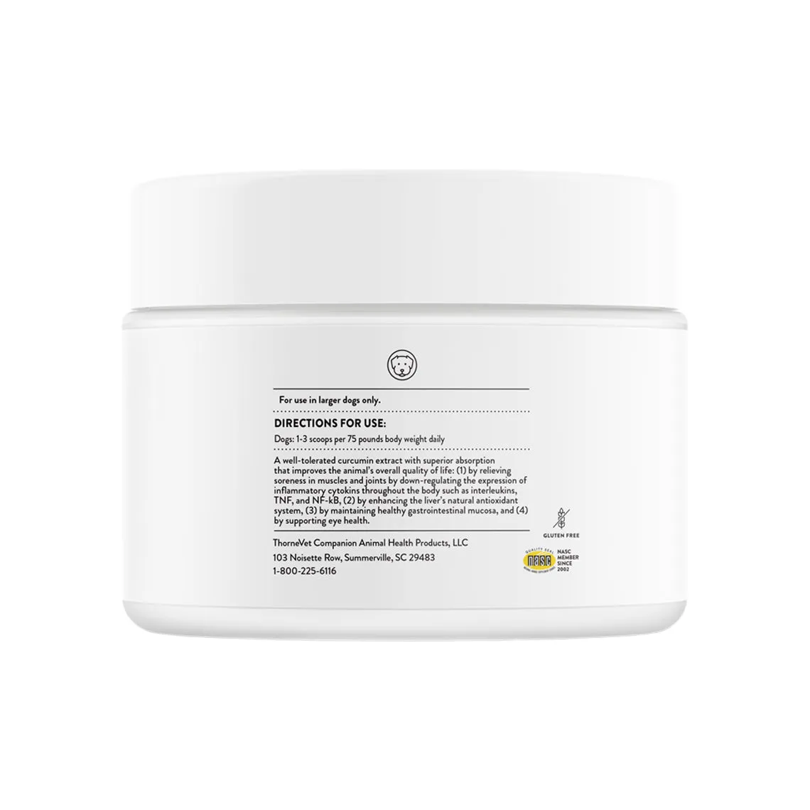 ThorneVet CurcuVET-SA150 Dog & Cat Supplement