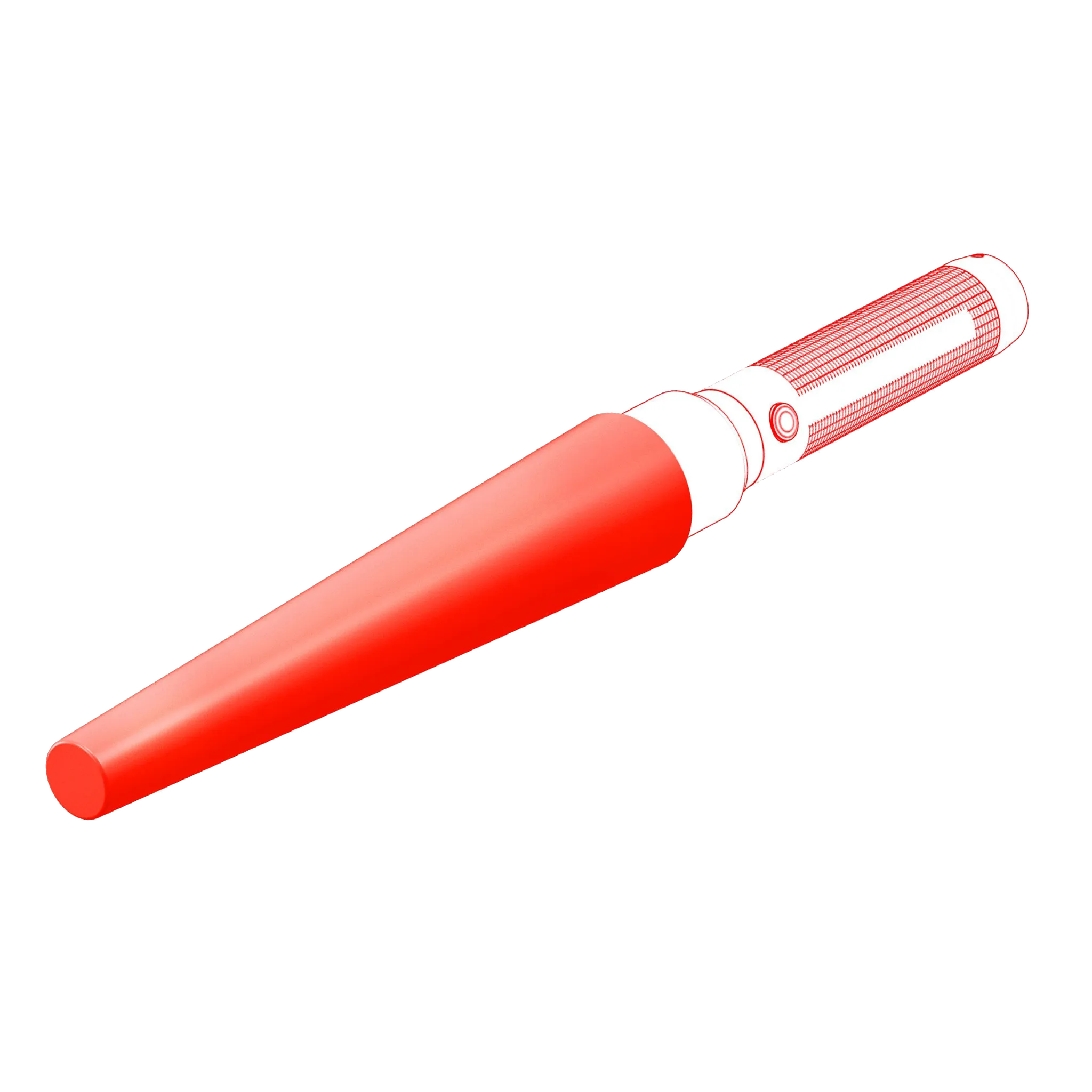 Torch Signal Cone Orange 35.1mm Diameter