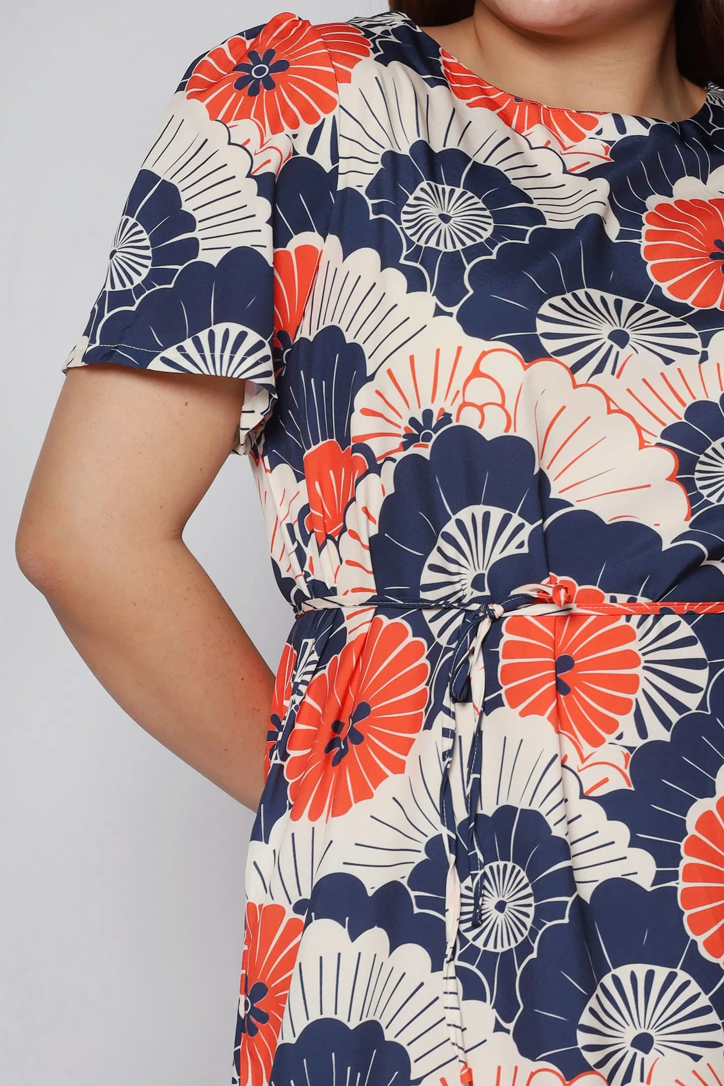 Xing Dress in Oriental Fan
